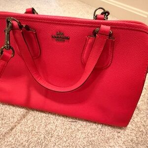 Coach Deep Pink Leather Women's Bag